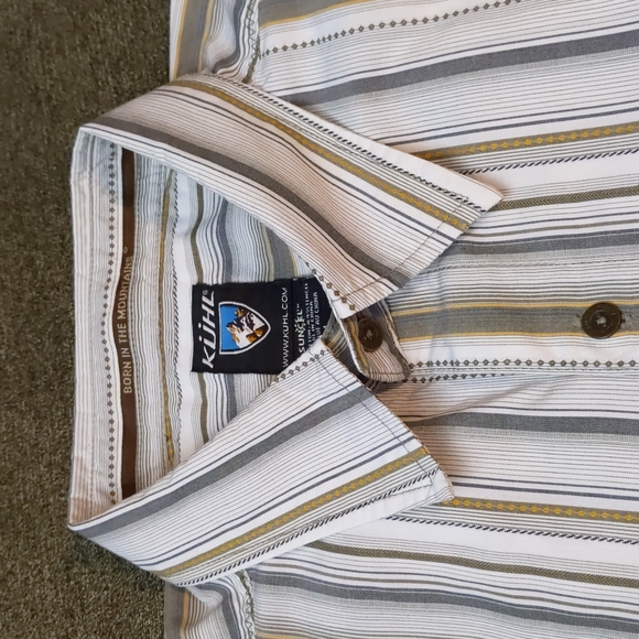 Kuhl Suncel Button Up Short Sleeve Shirt Men's Size L Hiking - Picture 15 of 15